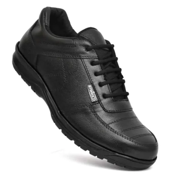Stonix Leather TPR Sole Steel Toe Black Safety Shoes, GOLA-TRP-07 - Image 2