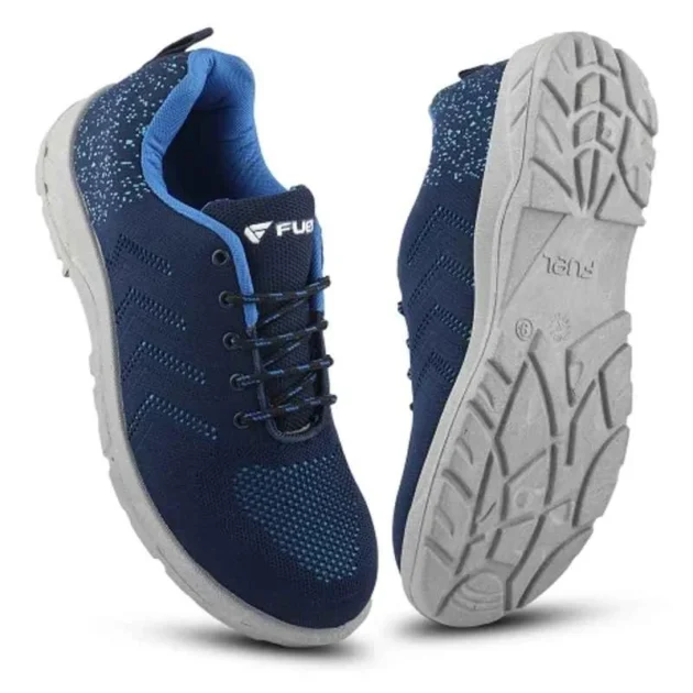 Fuel Arsenal Fabric Steel Toe Blue Safety Shoes with PVC Sole