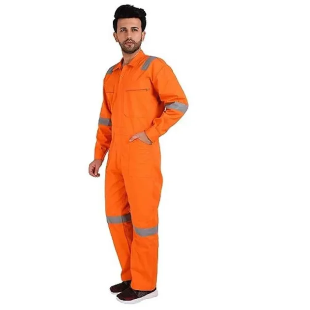 Saraf COV-2 240GSM Cotton Orange Industrial Coverall