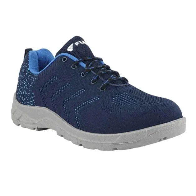 Fuel Arsenal Fabric Steel Toe Blue Safety Shoes with PVC Sole - Image 3