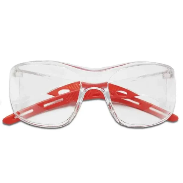 Venus E-306 CHC-AF Clear Lens Polycarbonate Frameless Safety Goggles with Anti Fog, UV Protection & Anti Scratch