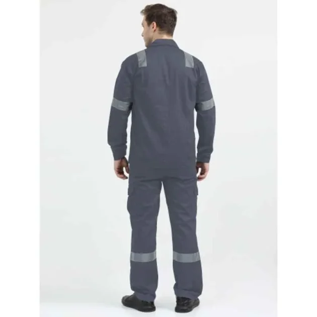 NuMode Polyester Navy Full Sleeves High Visibility Shop Floor Uniform Set for Mens, NM10006 - Image 3