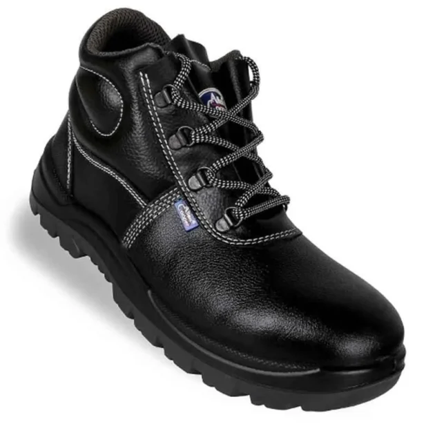 Allen Cooper AC 1008 Antistatic Steel Toe Black & Grey Work Safety Shoes