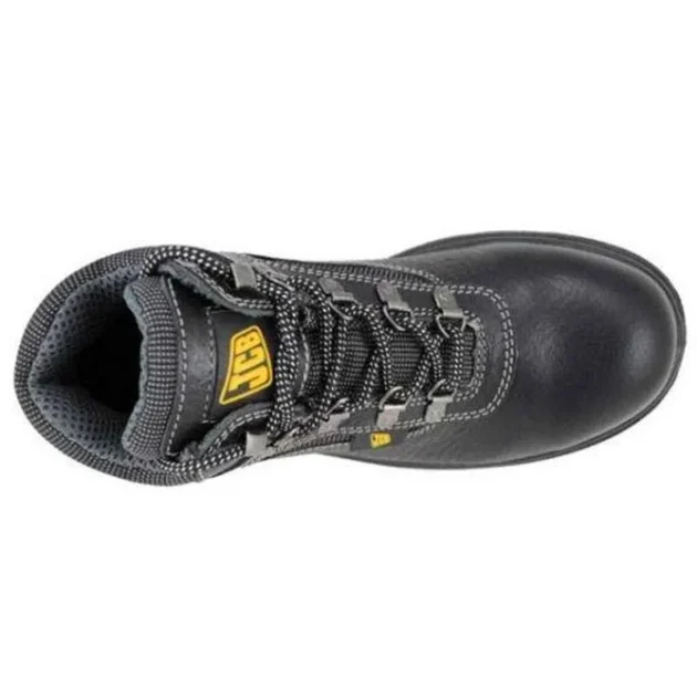 JCB Excavator Black Steel Toe Work Safety Shoes - Image 2
