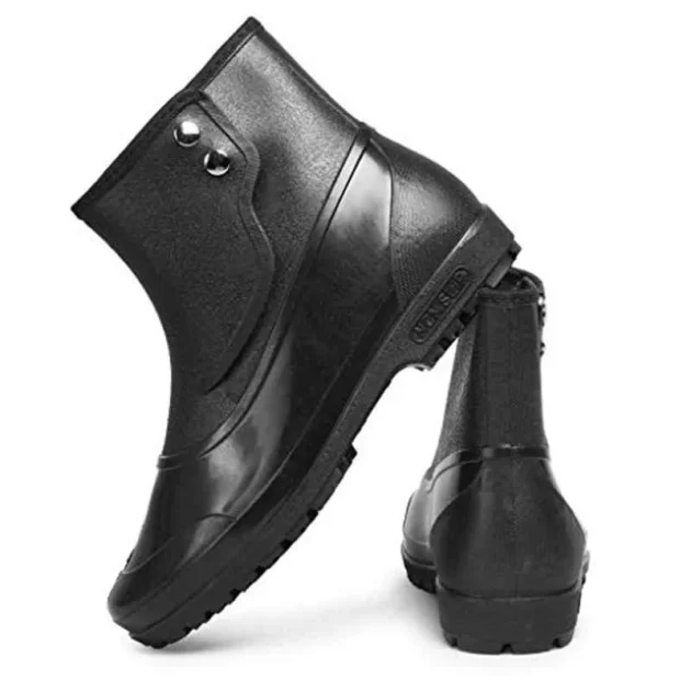 Hillson 7 Star Plain Toe Black Work Safety Shoes - Image 6
