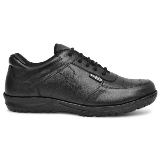 Stonix Leather TPR Sole Steel Toe Black Safety Shoes, GOLA-TRP-07 - Image 3