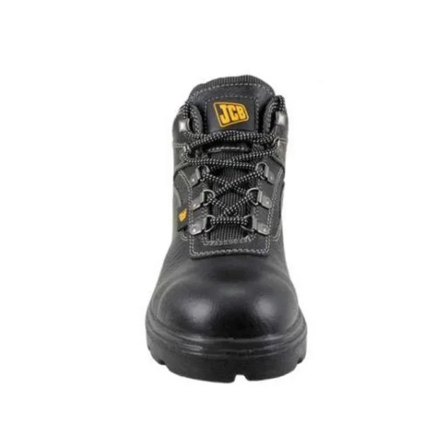 JCB Excavator Black Steel Toe Work Safety Shoes - Image 4