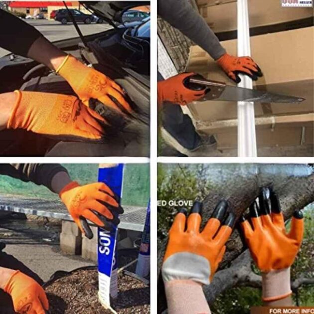 Sia Nitrile Coated Unisex Safety Gloves, SIA-TGR-1 (Free Size) - Image 2