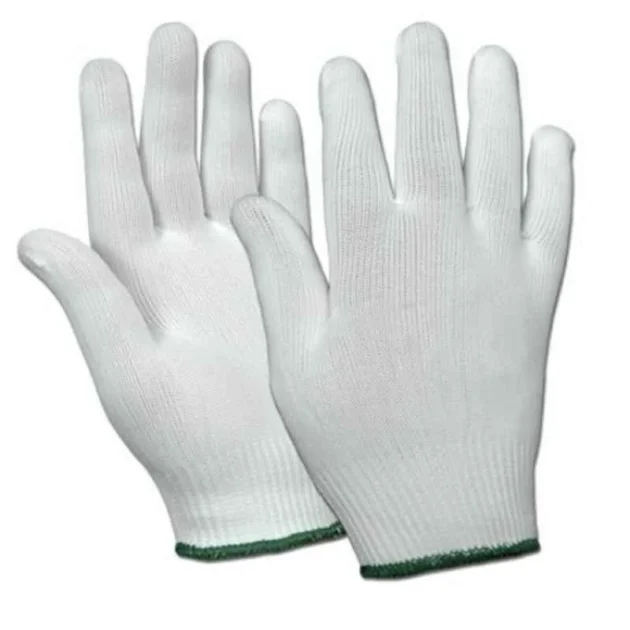 Mastership 10-inch Nylon White Safety Hand Gloves (Pack of 12) - Image 4