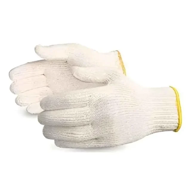 Noble 40g White Cotton Knitted Gloves (Pack of 120)