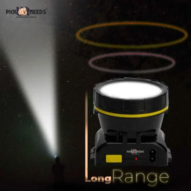 Pick Ur Needs 75W Yellow LED Rechargeable Long Range Torch - Image 2