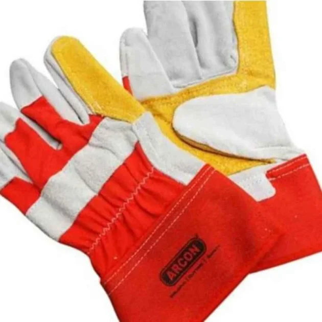 Arcon Leather Double Palm Hand Gloves - Image 4