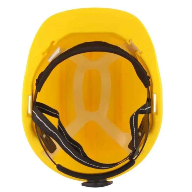 Karam Plastic Yellow Cradle Ratchet Type Safety Helmet, PN 521 - Image 3