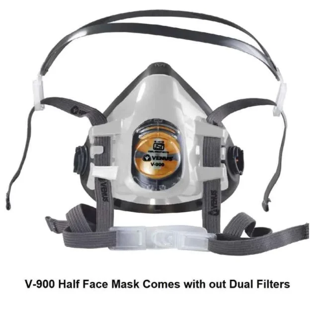 Venus V-900 Grey Comfort Half Facepiece Reusable Respirator - Image 3
