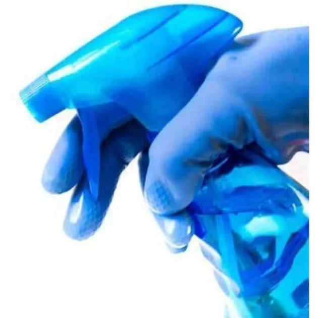 SSWW 10-inch Blue Rubber Safety Hand Gloves (Pack of 2) - Image 3