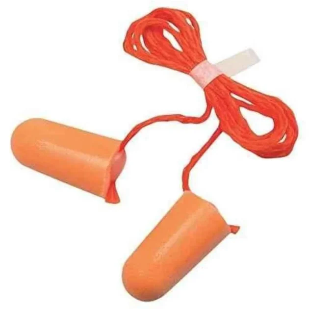3M 29dB Polyurethane Foam Corded Orange Earplugs, 1110 - Image 2