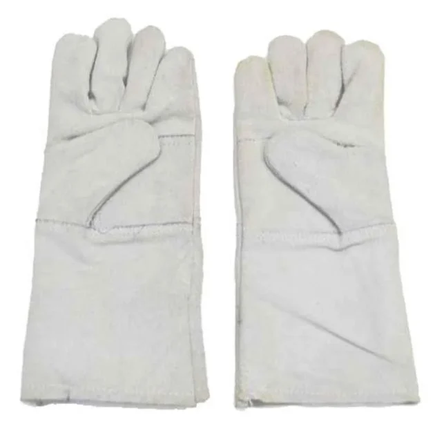 SSWW Free Size Leather Welding Plain Hand Gloves