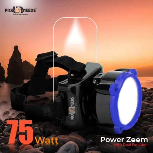 Pick Ur Needs 25W Blue Rechargeable Emergency Laser Torch - Image 3