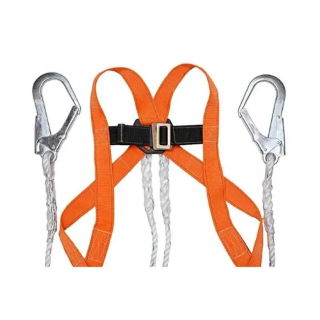 RSH Polyester Floro Orange & Black Full Body Safety Harness - Image 4