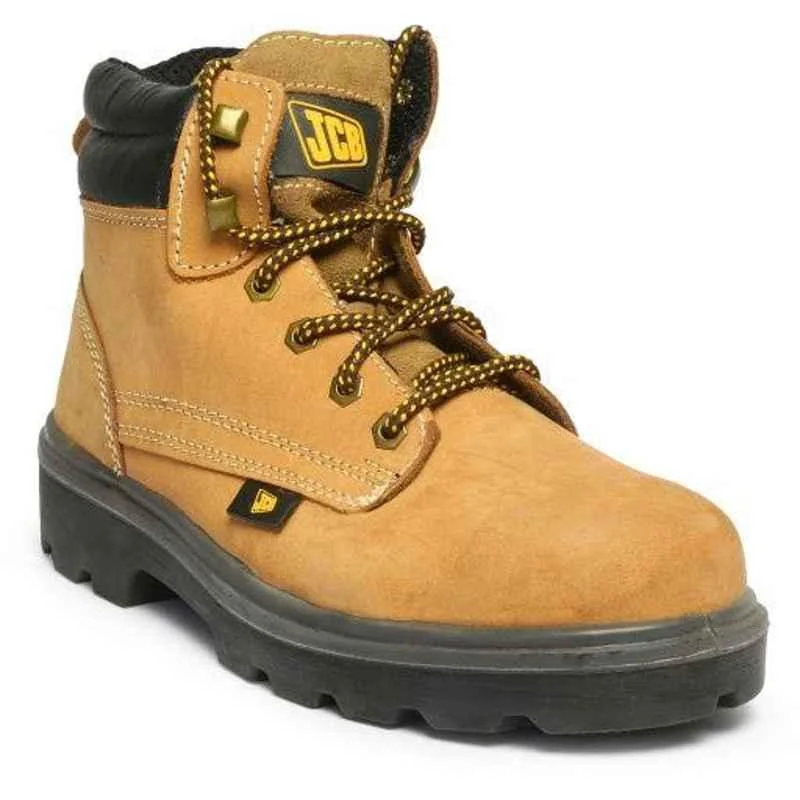 JCB Trekker Brown Steel Toe Work Safety Shoes,