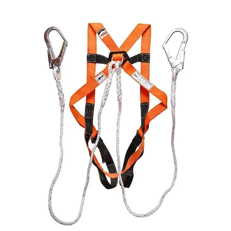 RSH Polyester Floro Orange & Black Full Body Safety Harness