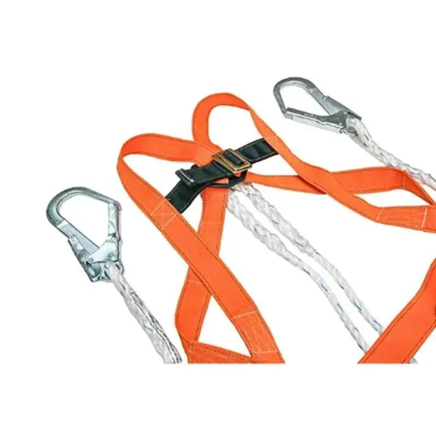 RSH Polyester Floro Orange & Black Full Body Safety Harness - Image 5
